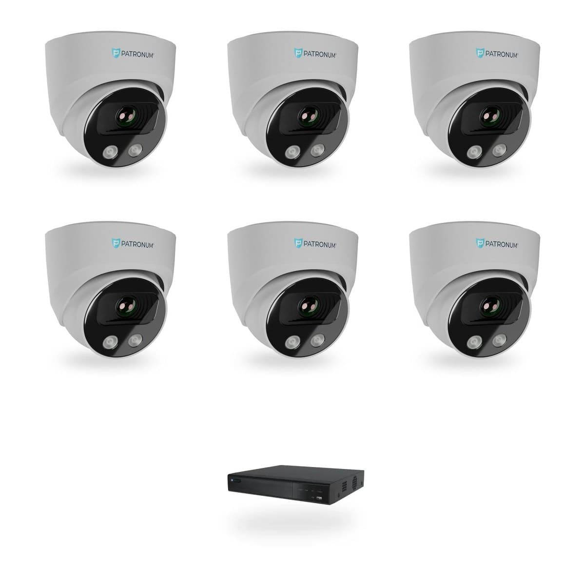 Kamerový set 3× DOME 8 Mpx · dosvit 40 m