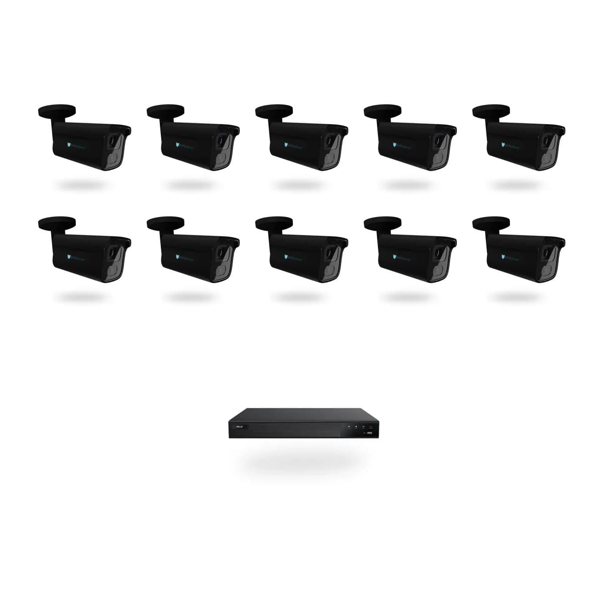 Kamerový set 10× BULLET 8 Mpx · antracit