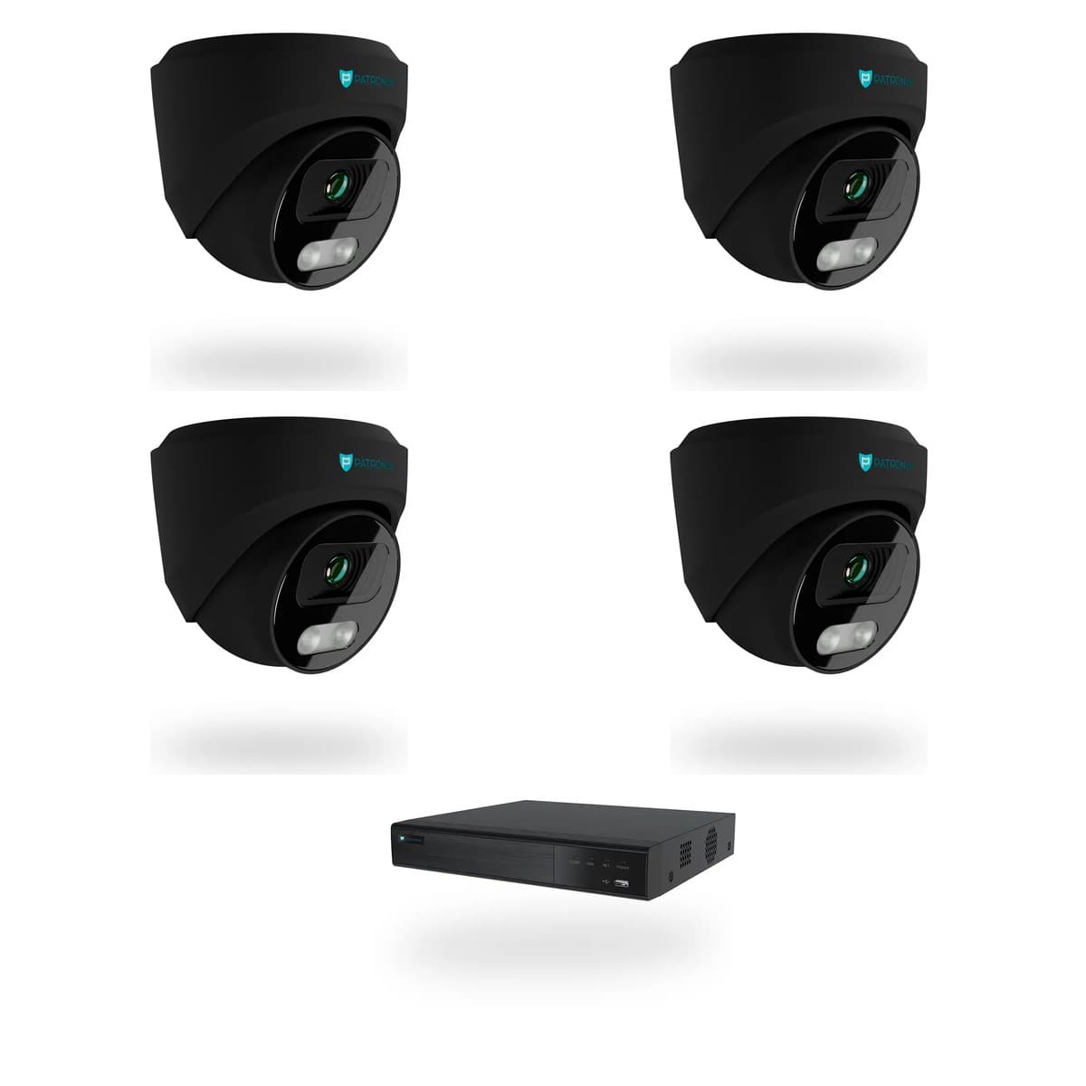 Kamerový set 4× DOME 8 Mpx · antracit
