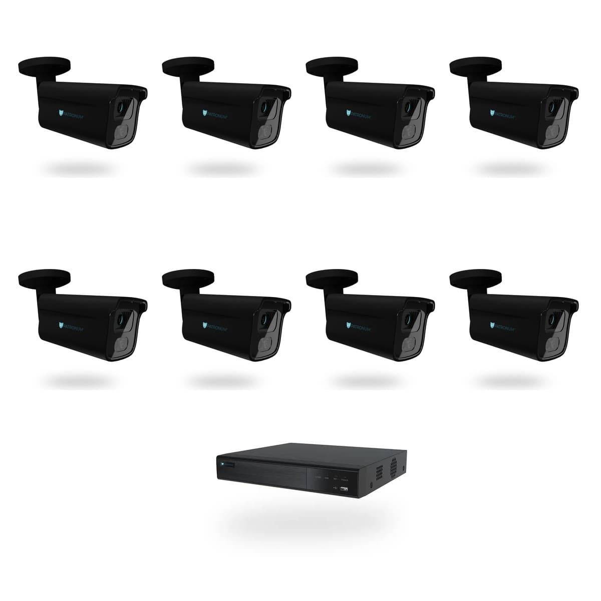 Kamerový set 8× BULLET 8 Mpx · antracit