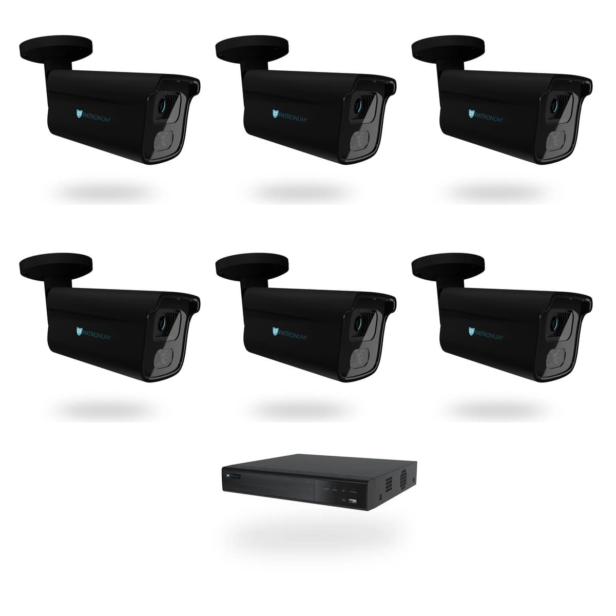 Kamerový set 6× BULLET 8 Mpx · antracit