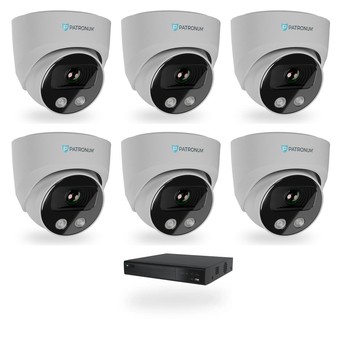 Kamerový set 6× DOME 8 Mpx · dosvit 40 m