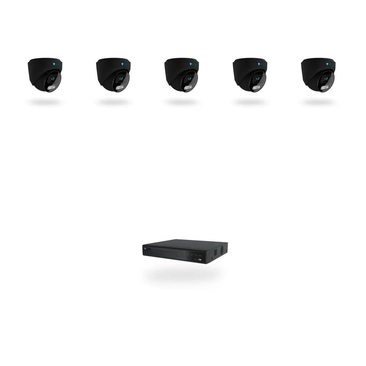 Kamerový set 5× DOME 12 Mpx · antracit