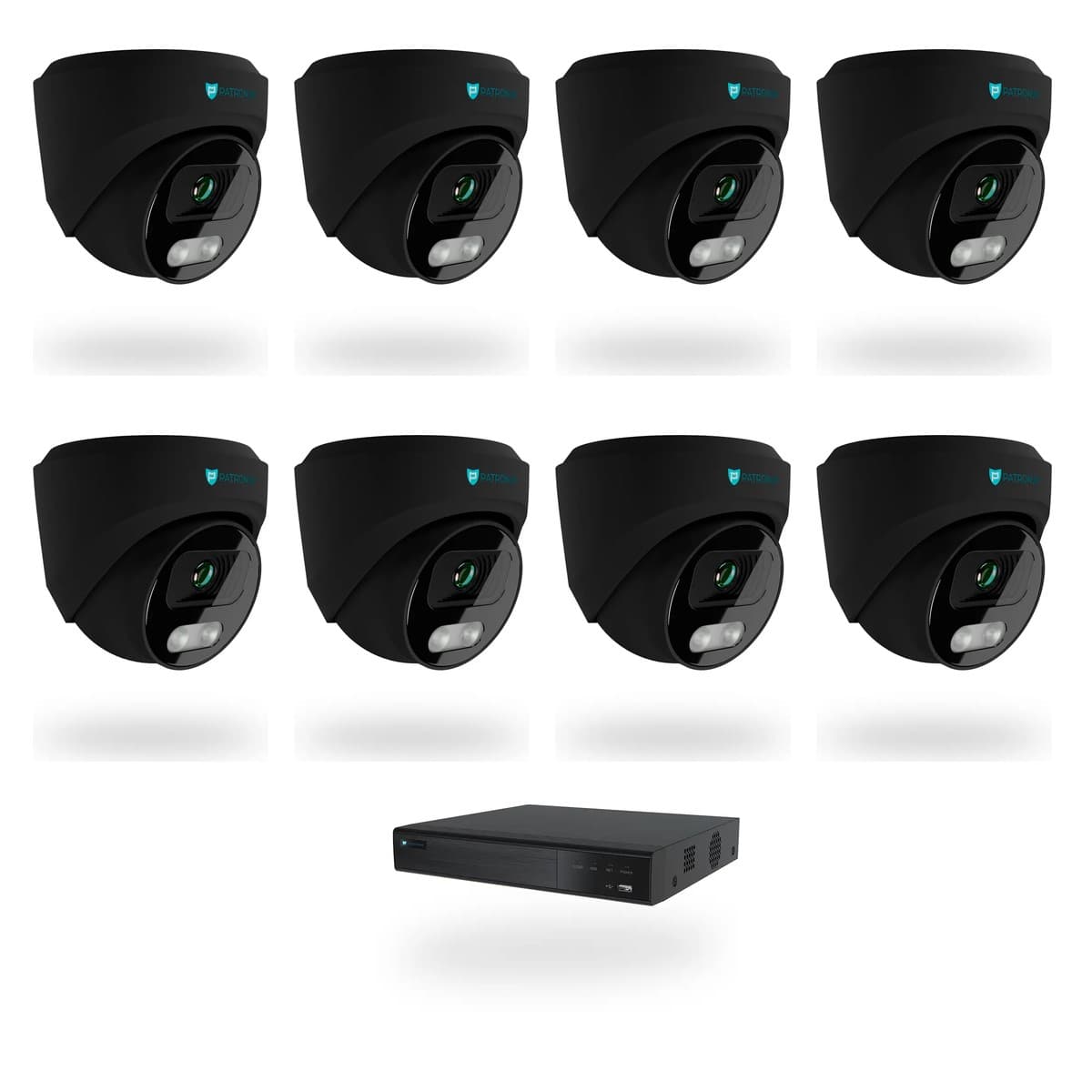 Kamerový set 8× DOME 5 Mpx · antracit