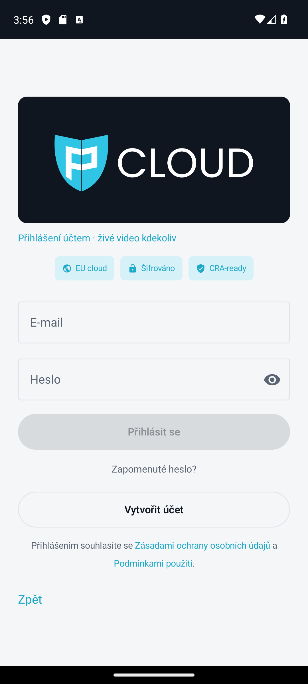 Přihlášení
