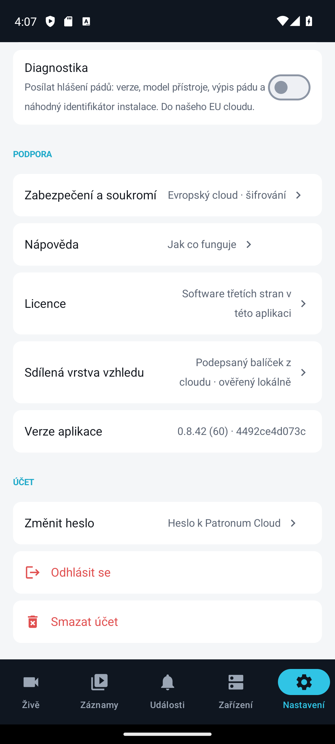 Skupina Účet