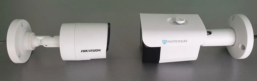 Srovnání AHD kamer PATRONUM a HIKVISION vedle sebe
