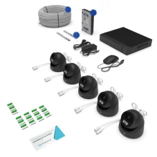 5.0Mpx IP kamerový systém PROFI 5xDOME PRD35 PLUS ANTRACIT